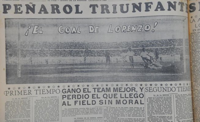 El primer Clásico del Profesionalismo fue de Peñarol